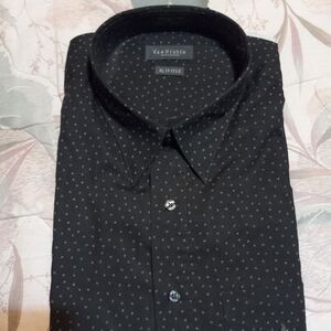 Vintage  Button Down Shirt Mens Size XL Long Sleeve NWT  Navy Color